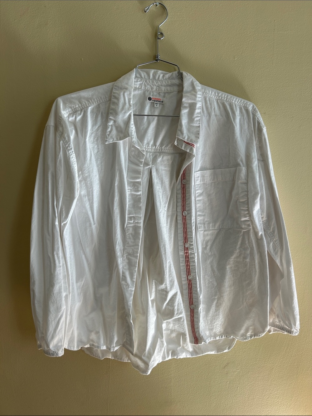 Sundry for evereve size 2 white button down